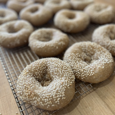 Sesame Bialys