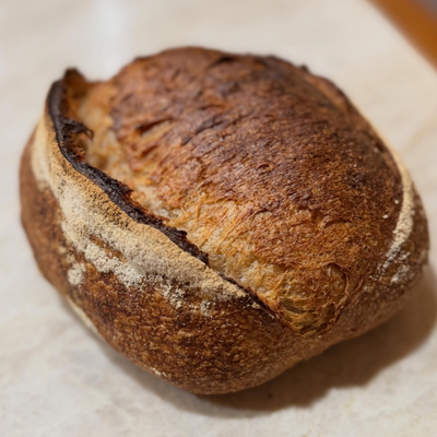Einkorn Scald Sourdough Bread