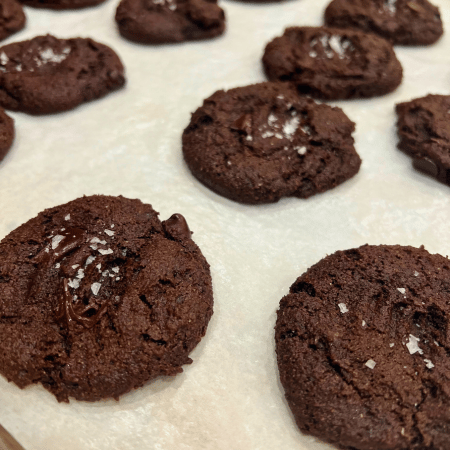 Vegan Double Chocolate Rye Cookies